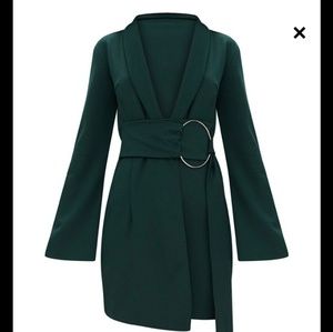 Prettylittlething Detail Blazer Dress